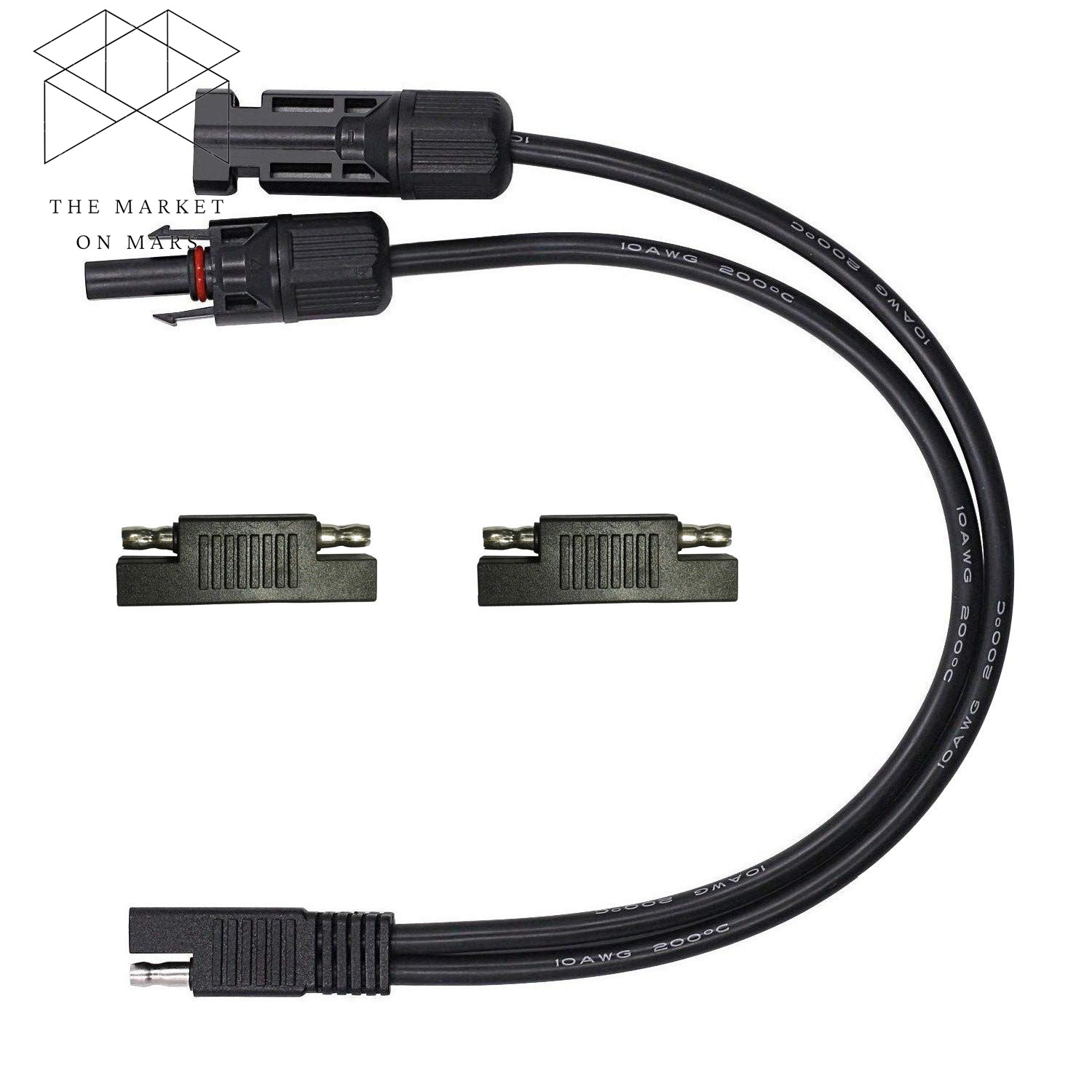 Solar Panel Connectors 10AWG Compatible with MC-4 Solar Connecter