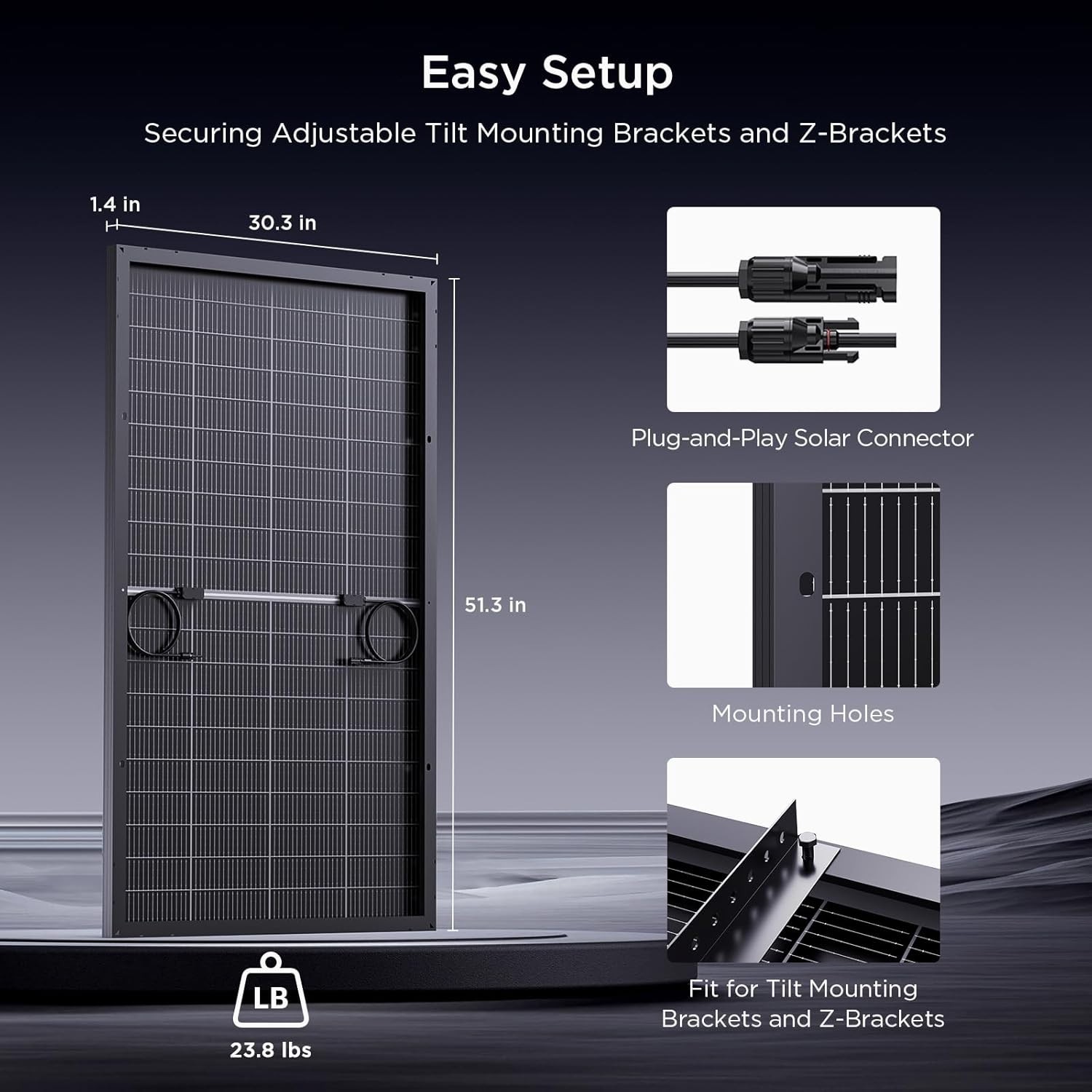 High-Efficiency 400W Bifacial Solar Panels – Ideal for RVs & Marine Applications