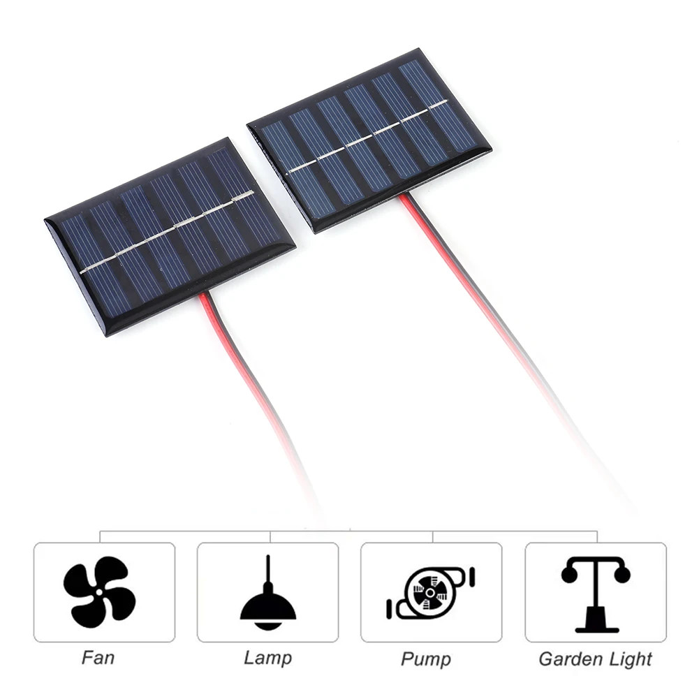 5W 5V/12V 1W 3V Mini Solar Panel Polysilicon Solar Epoxy Panel Module Light Cell