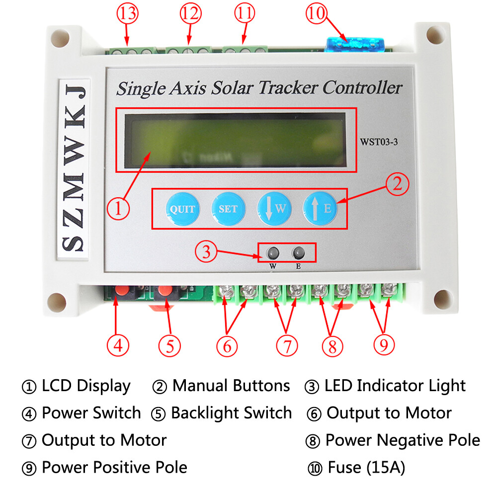 12V 24V DC Single/Dual Axis Solar Tracking Tracker Controller W/ Relay Module CL