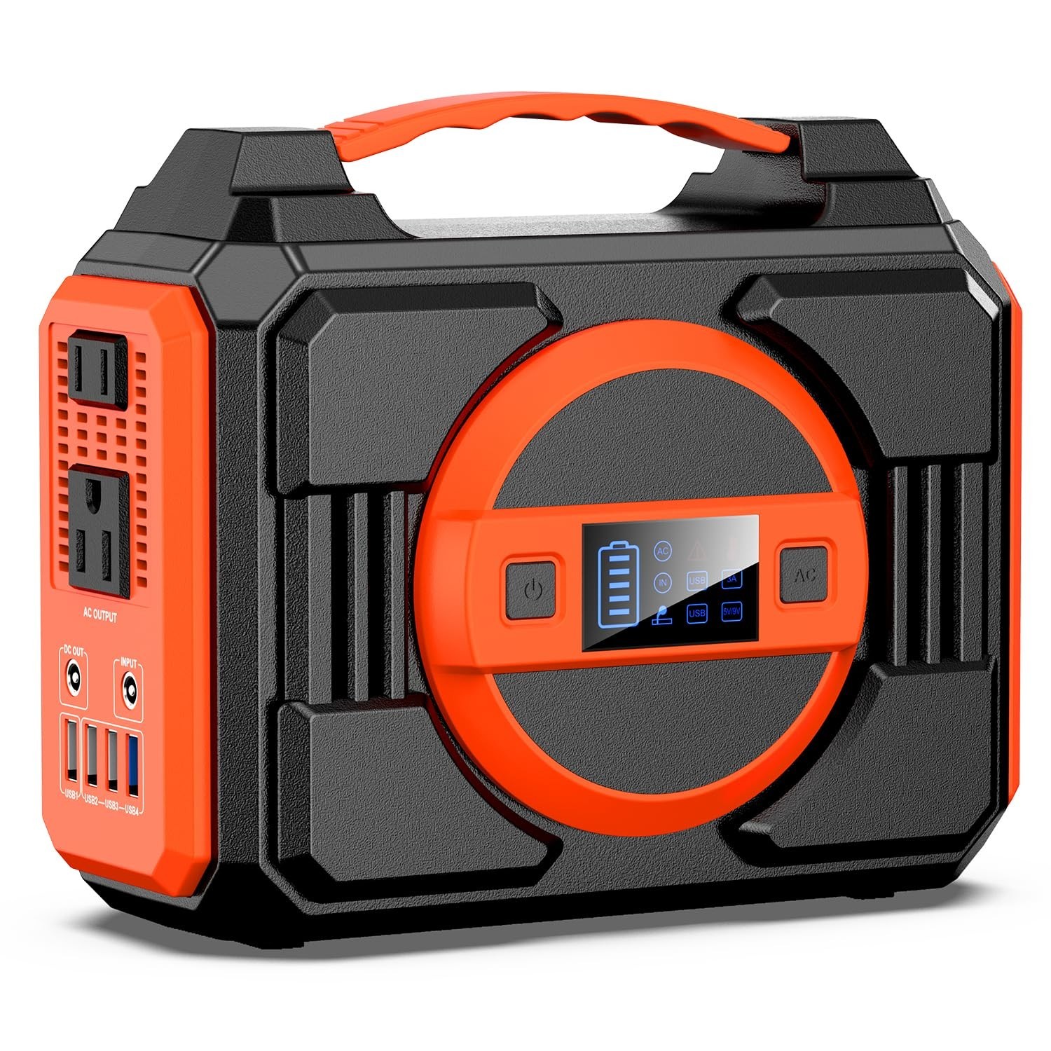 300W Portable Power Station, 220Wh Solar Generator Backup Battery Pack, AC Outle