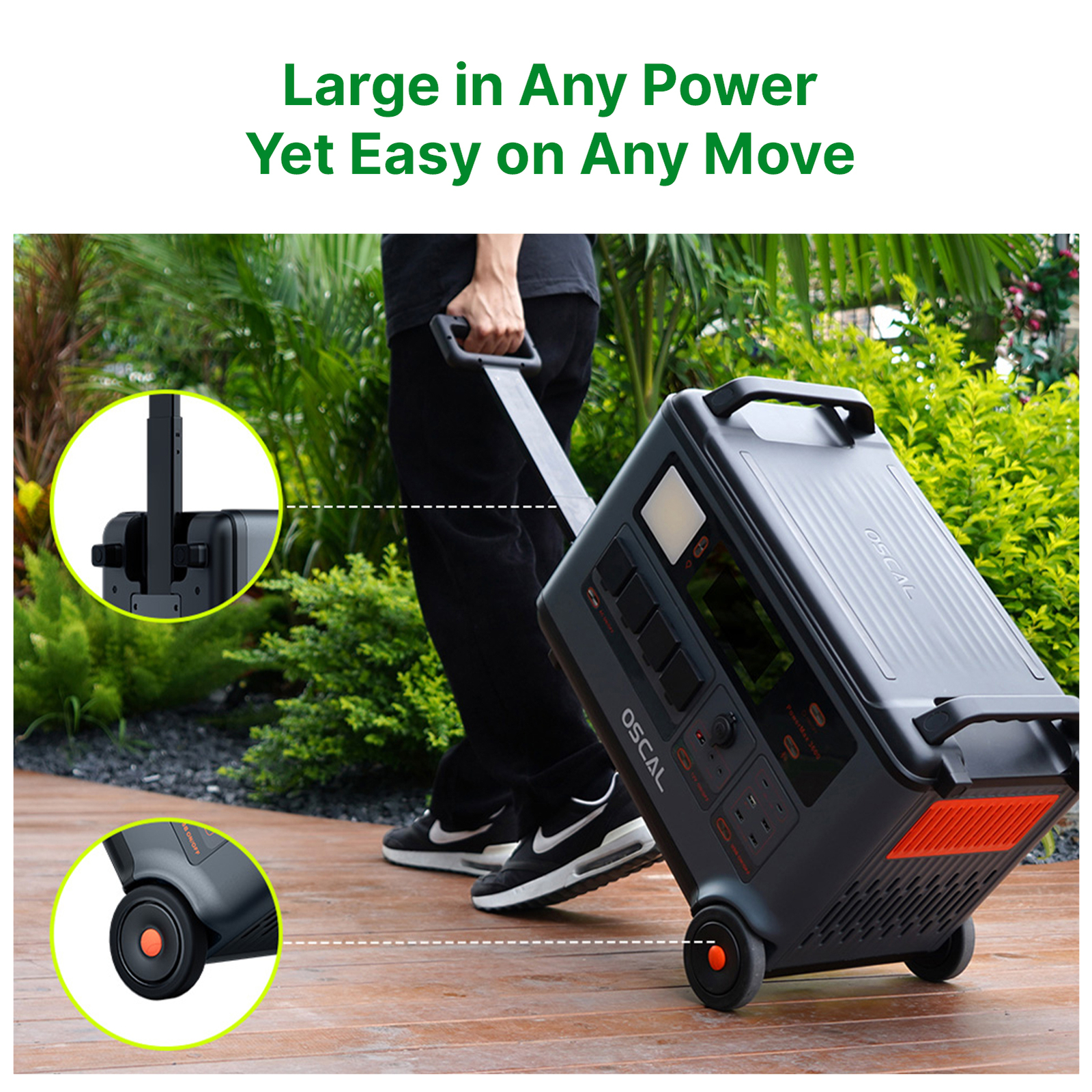 Oscal PowerMax 6000 Rugged Power Station 3600Wh to 57600Wh LiFePO4 Battery K2Q2