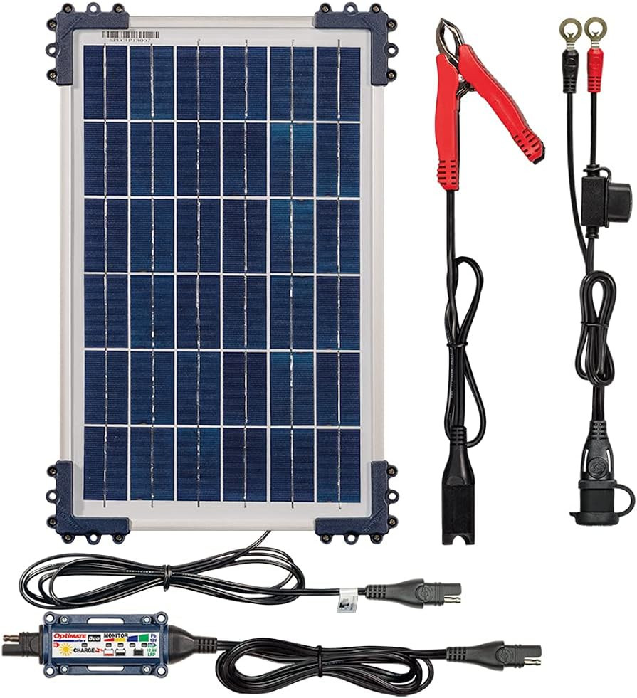Solar Duo + 10W Solar Panel, TM-522-D1, 6-Step 12V / 12.8V 0.83A Sealed Solar Ba