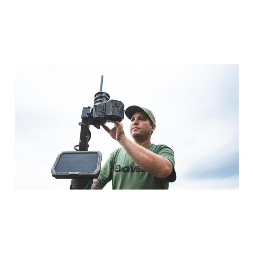 12V Solar Battery Pack with 3000 mAh, Rechargeable for Wireless Trail Cameras
