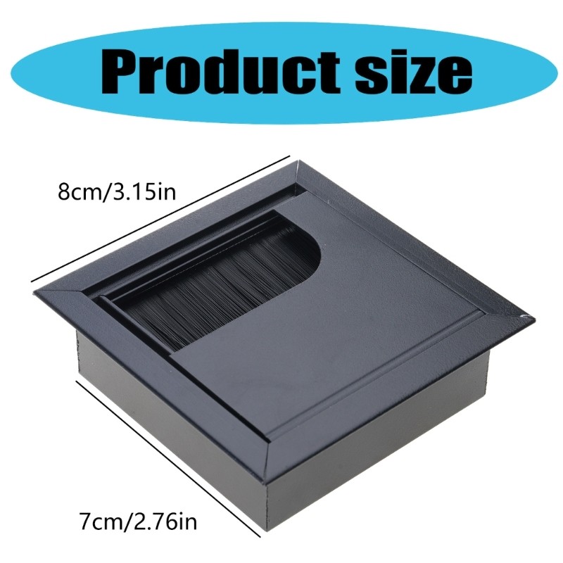 Aluminum Alloy Desk Cable Guide Set for Enhances Workspaces Organization