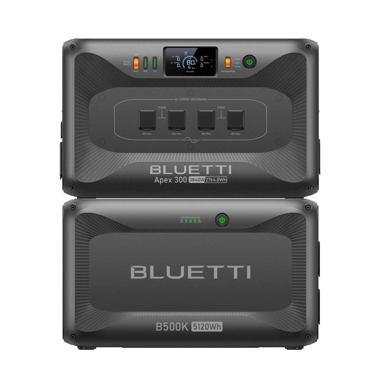 BLUETTI Apex 300 Portable Power Station 7884.8Wh + QTY 1 OF B500K Battery
