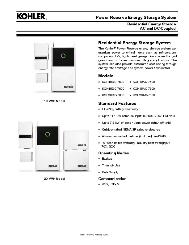 KOHLER 7.6KW Solar Power System with 20Kwh w/Aptos panels complete DIY kit