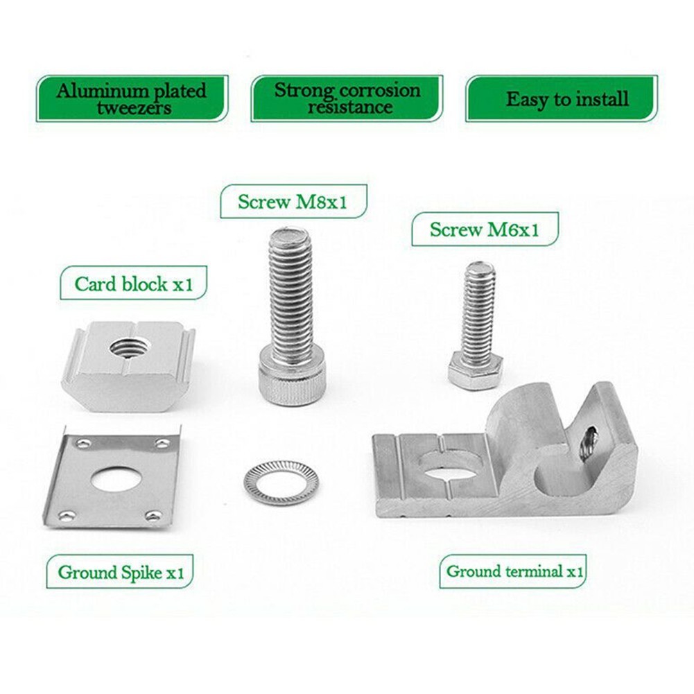 Solar Panel Mounting Bracket Clamps Ground Lugs Fasteners Photovoltaic Support