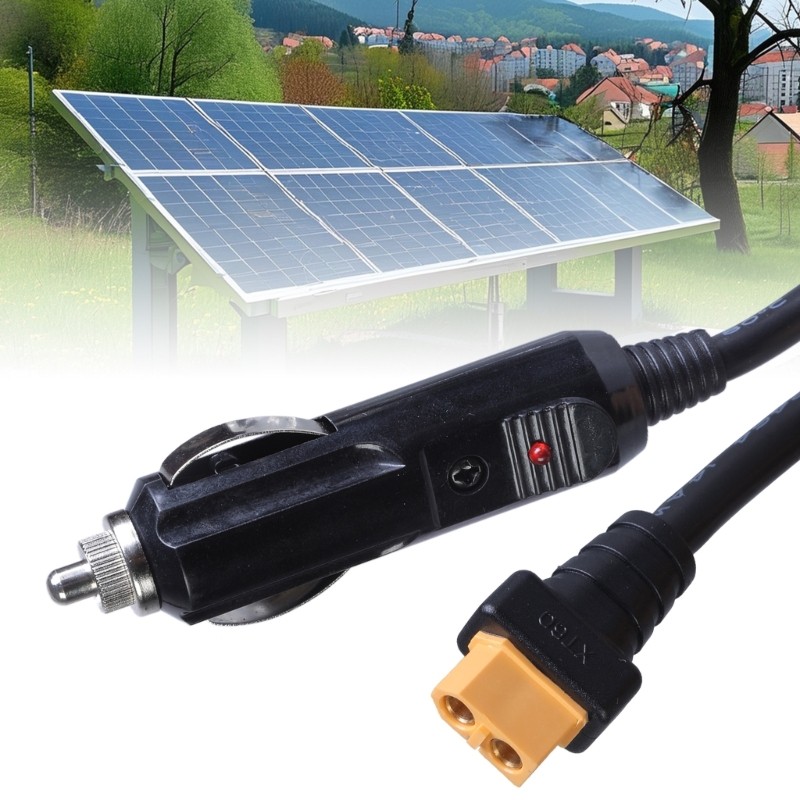 Car Charging Power Adapter to XT60 Extension Power Cable Compatibles 12V/24V