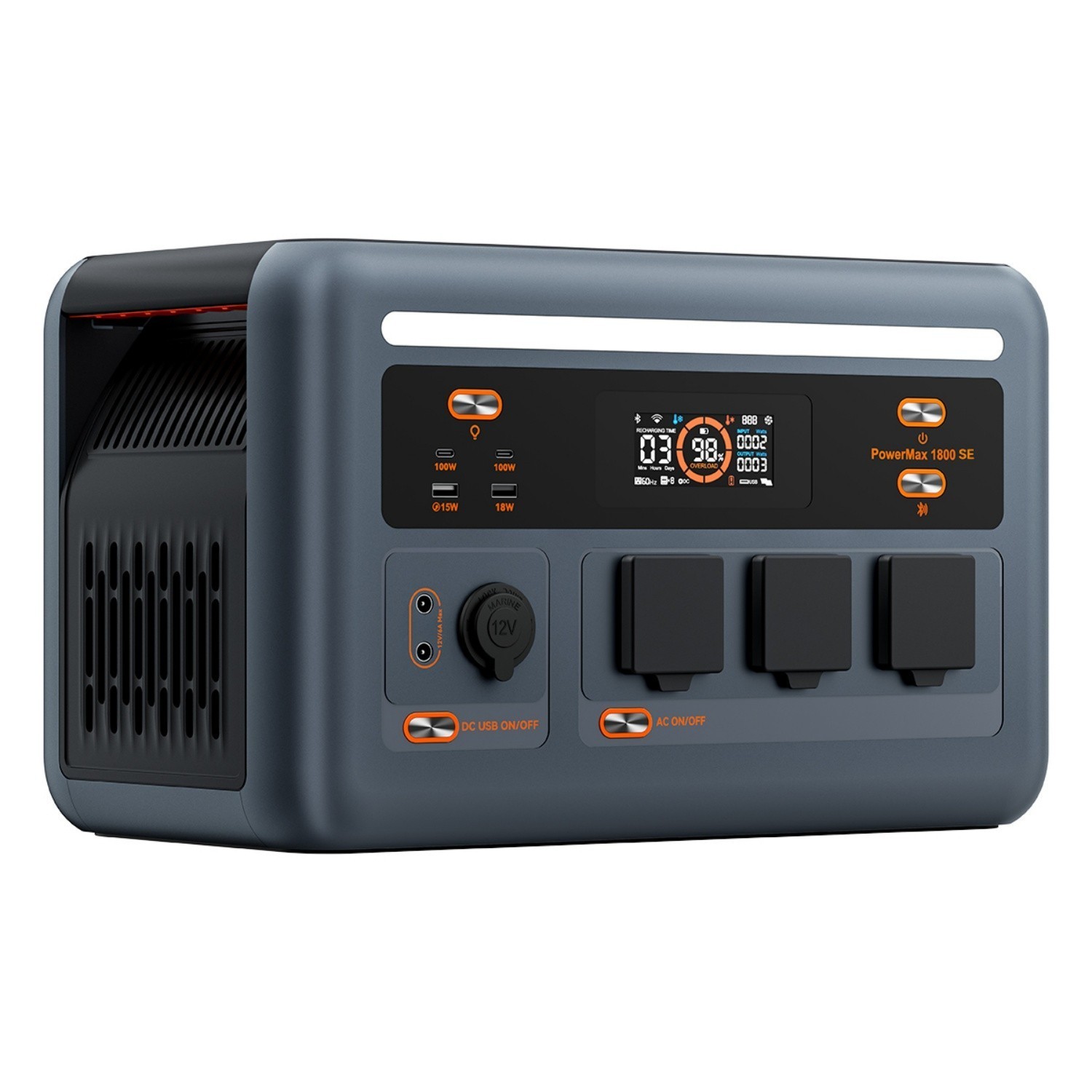 PowerMax 1800SE Tragbares Powerstation USV 200W Solarpanels 1024Wh LiFePO4 OSCAL