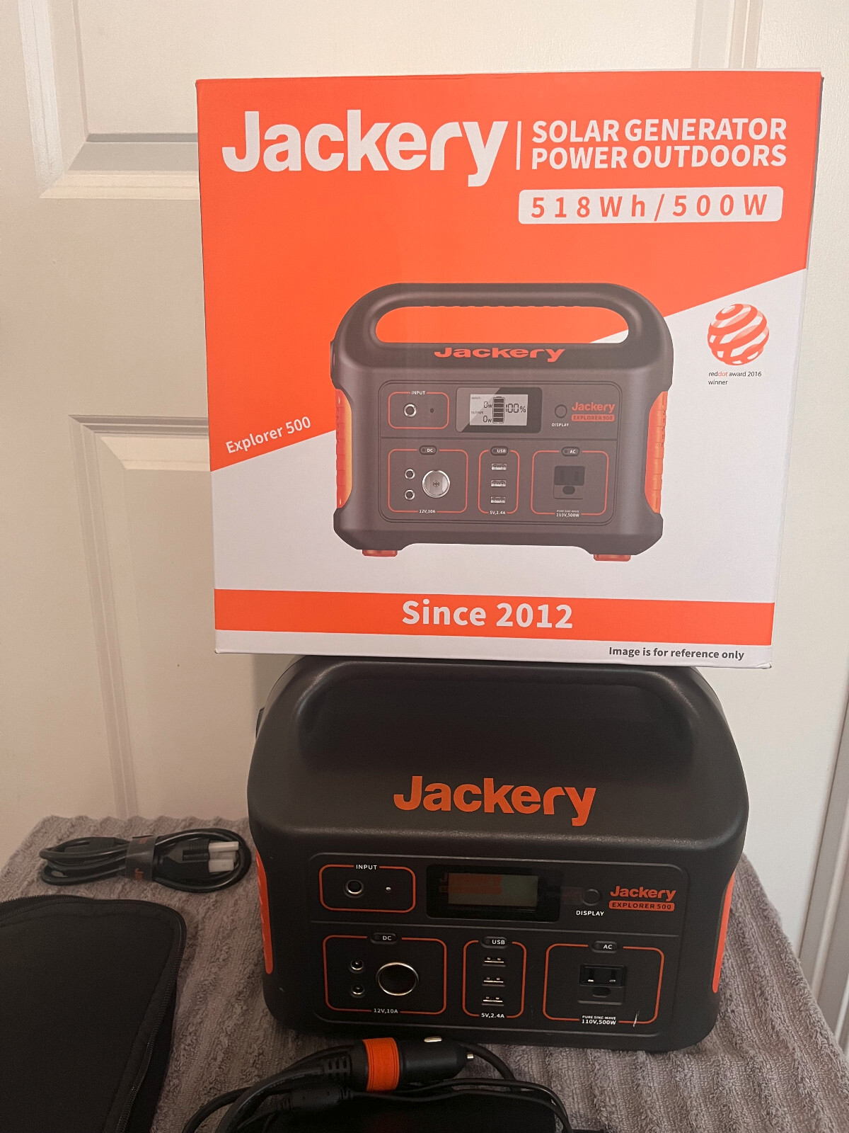 Jackery Portable Power Station Explorer 500 Outdoor Solar Generator Battery Pack