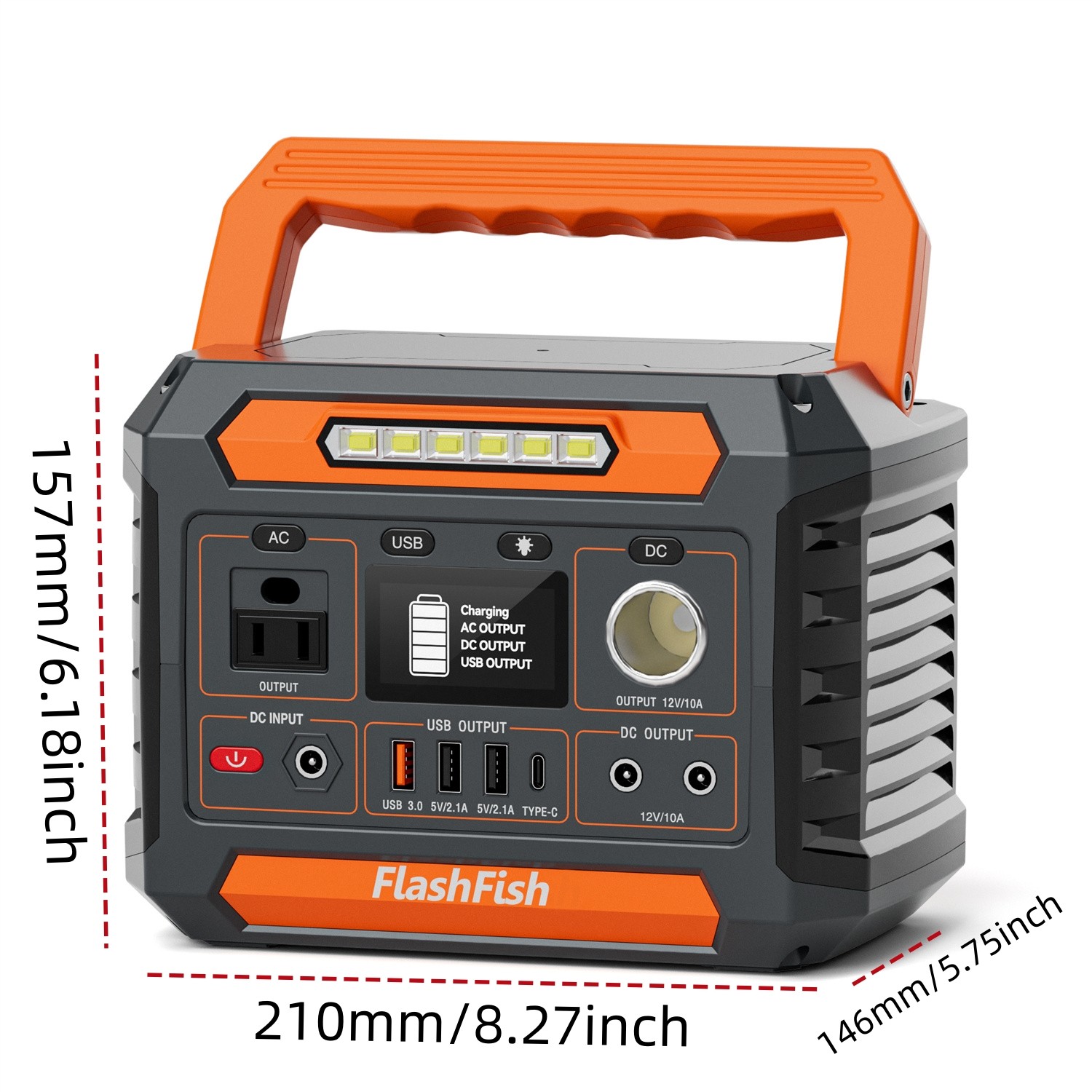 Flashfish P66 Portable Power Station 300W 230Wh Li-ion Generator Refurbished