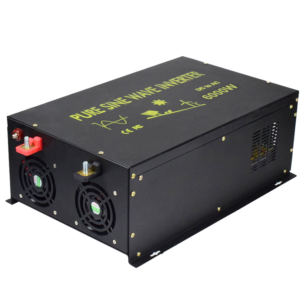 Pure Sine Wave Inverter 36V to 110V 220V 6000W Power Solar Car Remote Control
