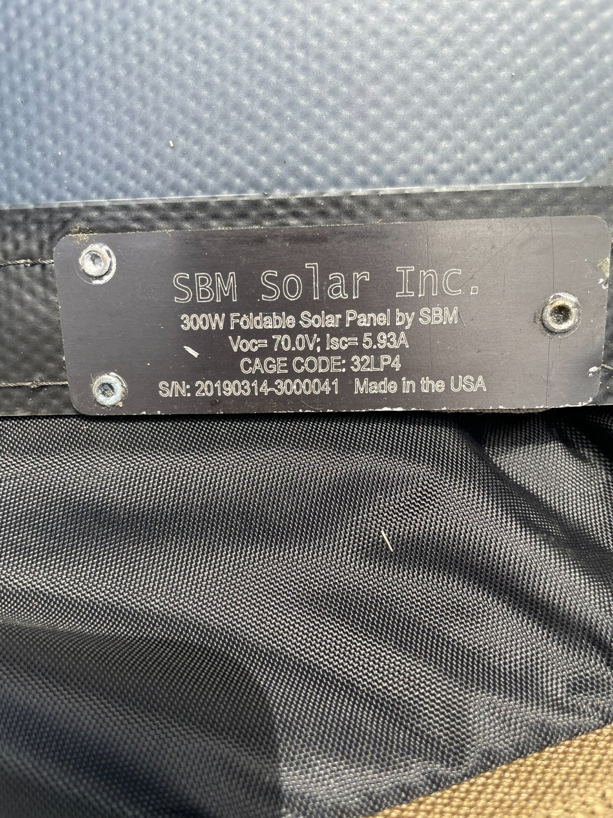4 x SBM 300W Military Solar Panel (panels only)
