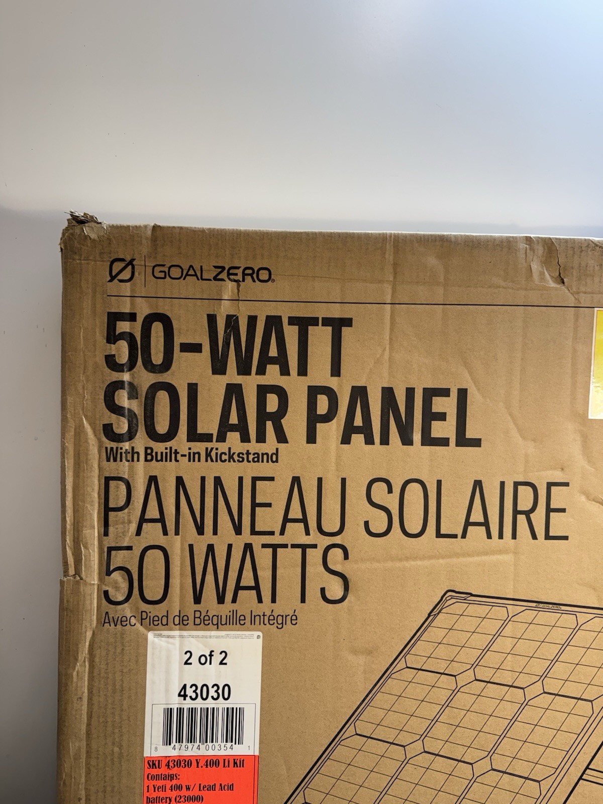 Goal Zero Boulder 50 Solar Panel Brand New 50 W