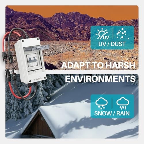 Solar Panel Disconnect Switch 50A 400V DC/AC PV Disconnect Box Outdoor 50 Amps