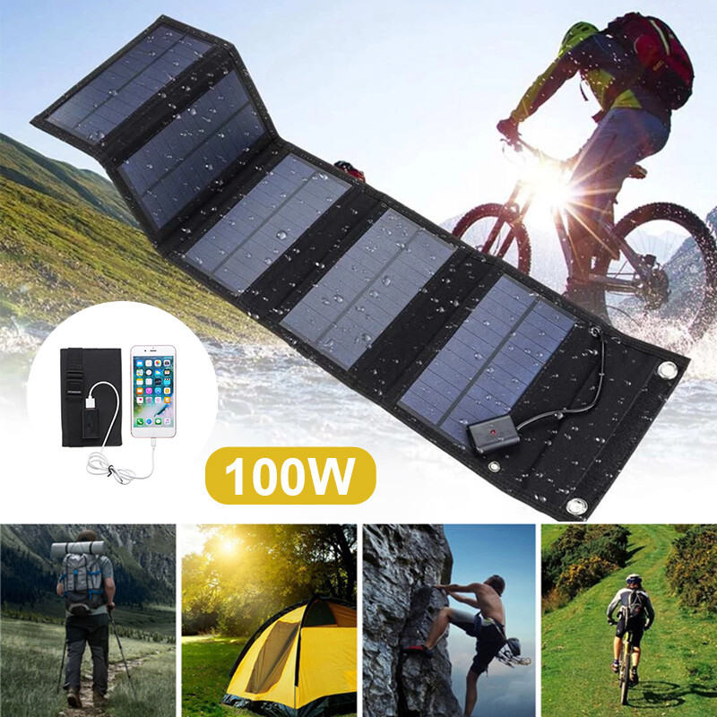 Portable Folding Solar Panel Camping Cell Phone Charger Solar Charging Panel