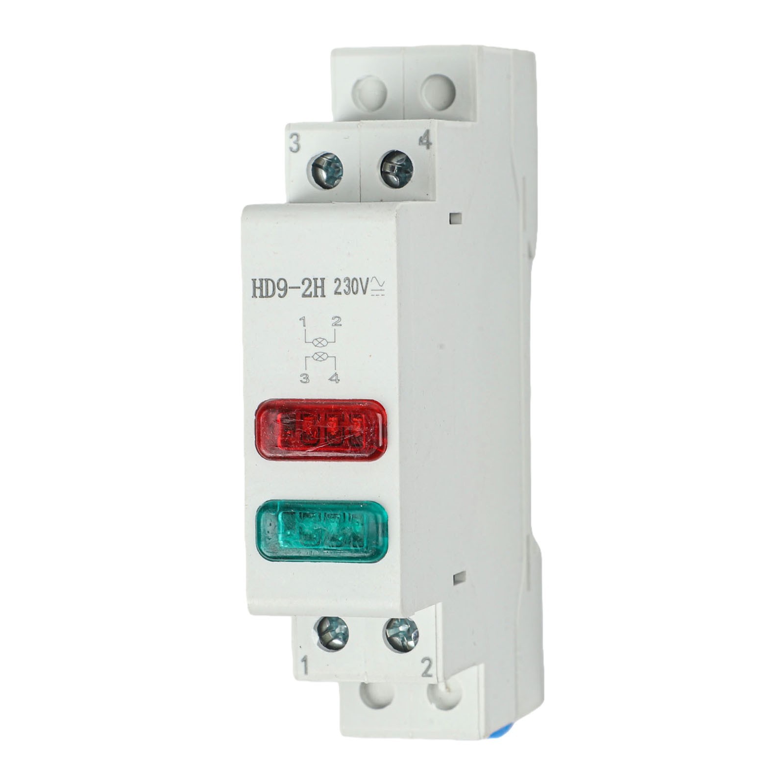 230V LED Signal Light DIN Rail Mount for Efficient Panel Indicator Setup