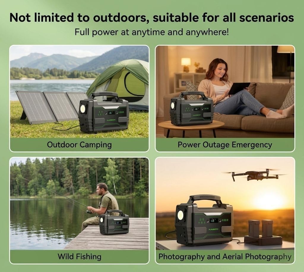 MARBERO Solar Generator 155Wh with 30W Solar Panel UL Certified