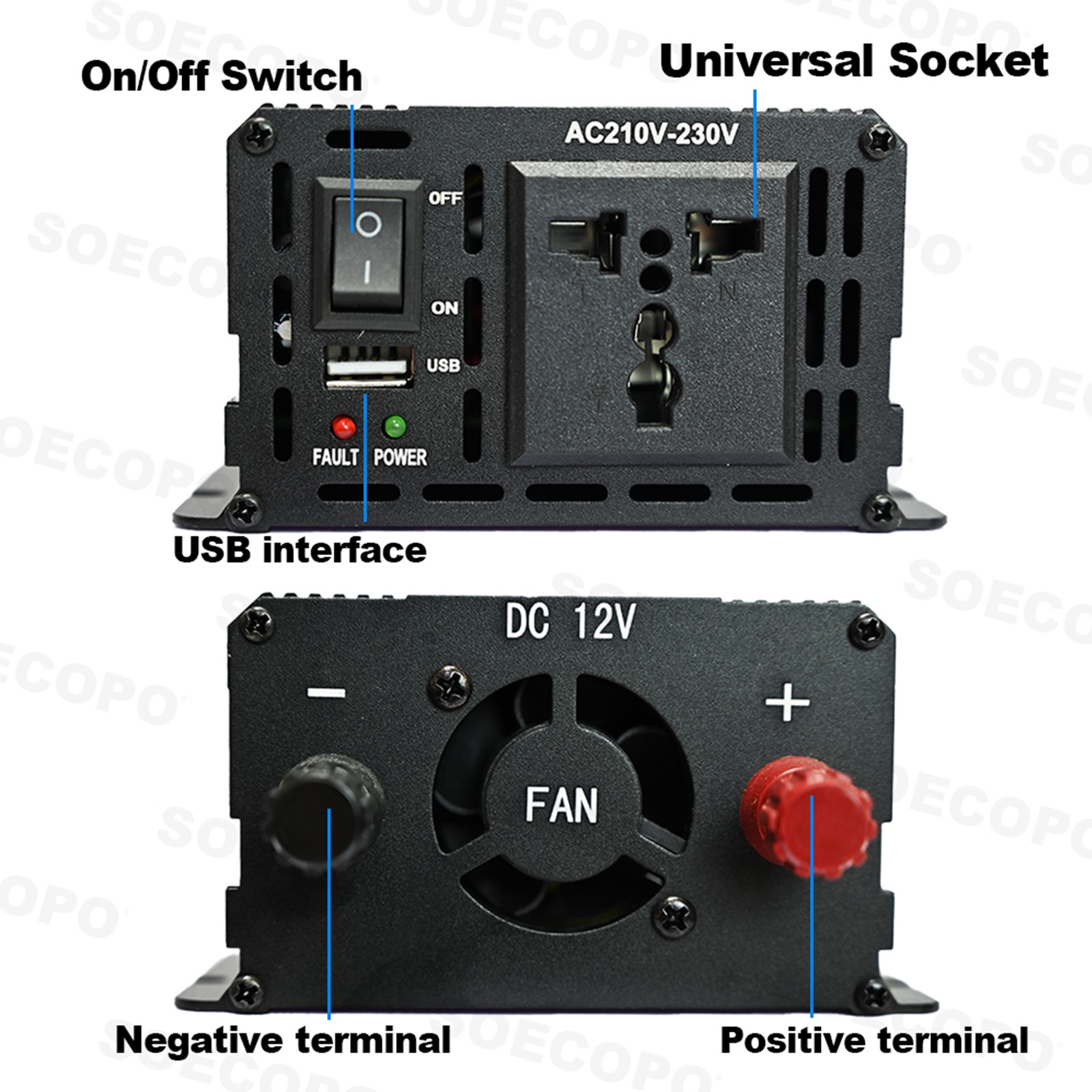 Complete 7000W Off-Grid Solar Kit 7000W Inverter 2pcs 300W Solar Panels