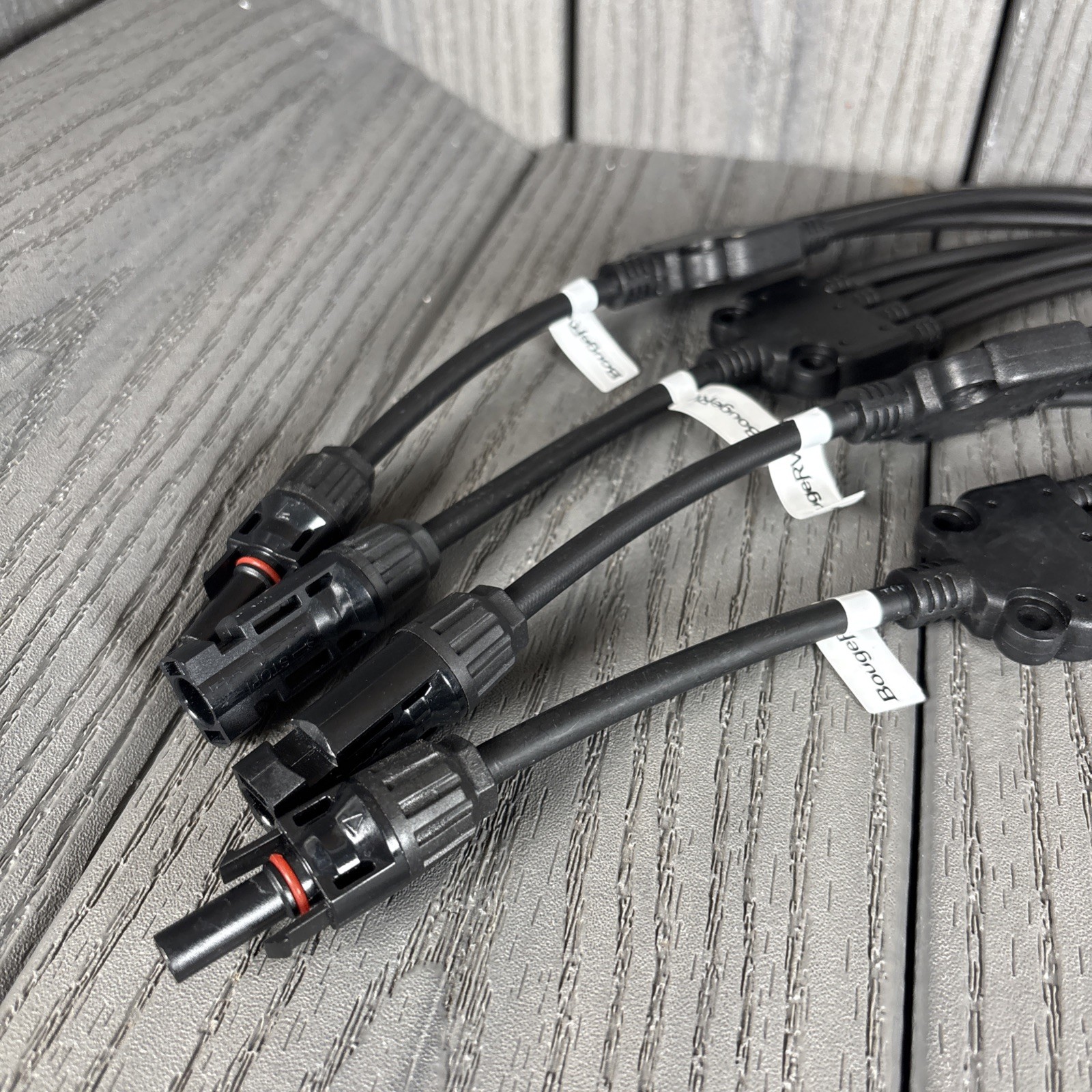 BougeRV Y Branch Connectors for Solar Panel – 2 Pairs-M/FFFF and F/MMMM