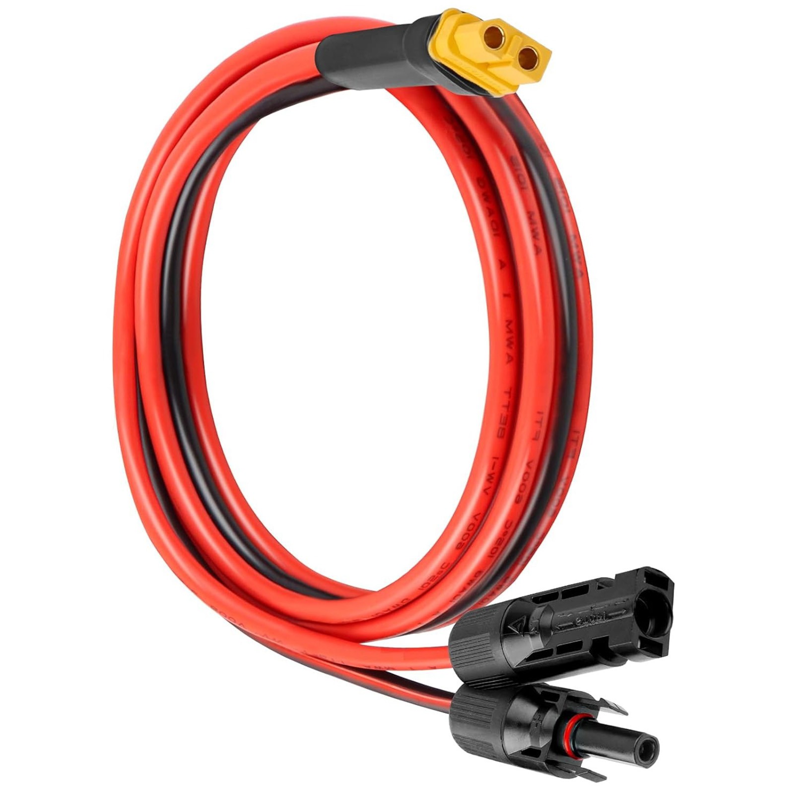 10 AWG XT60 Female Connector Adapter to Solar Battery Extension Cable 3.3FT