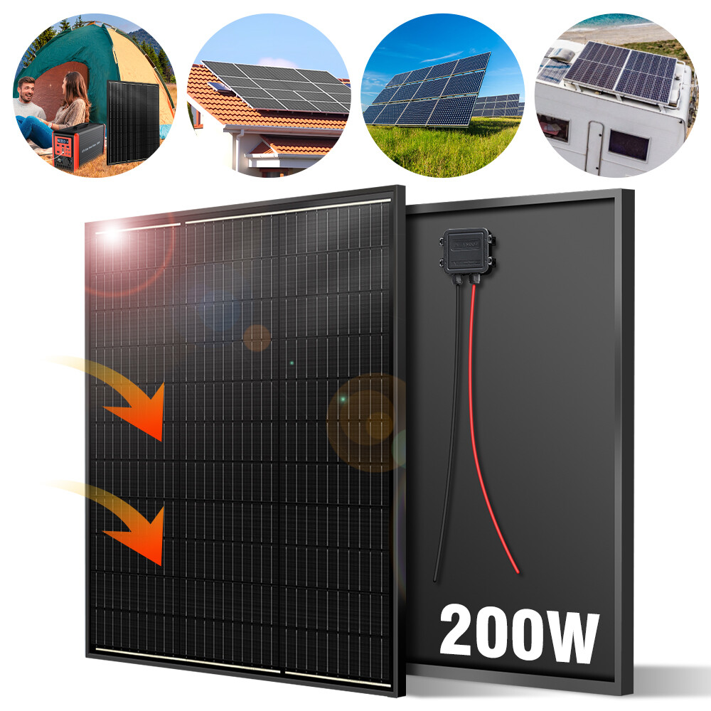 800W Watt Mono Solar Panel 12V Charging Off-Grid Battery Power RV Home Off Grid