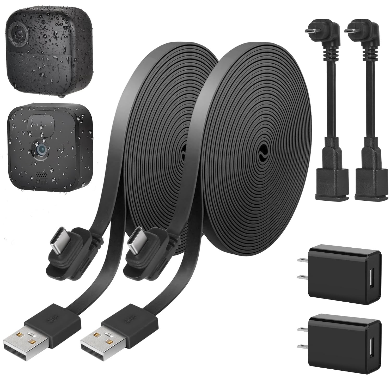 2Pack Weatherproof 30ft/9m Power Cable for Blink Outdoor 4 (4th Gen), Blink Outd
