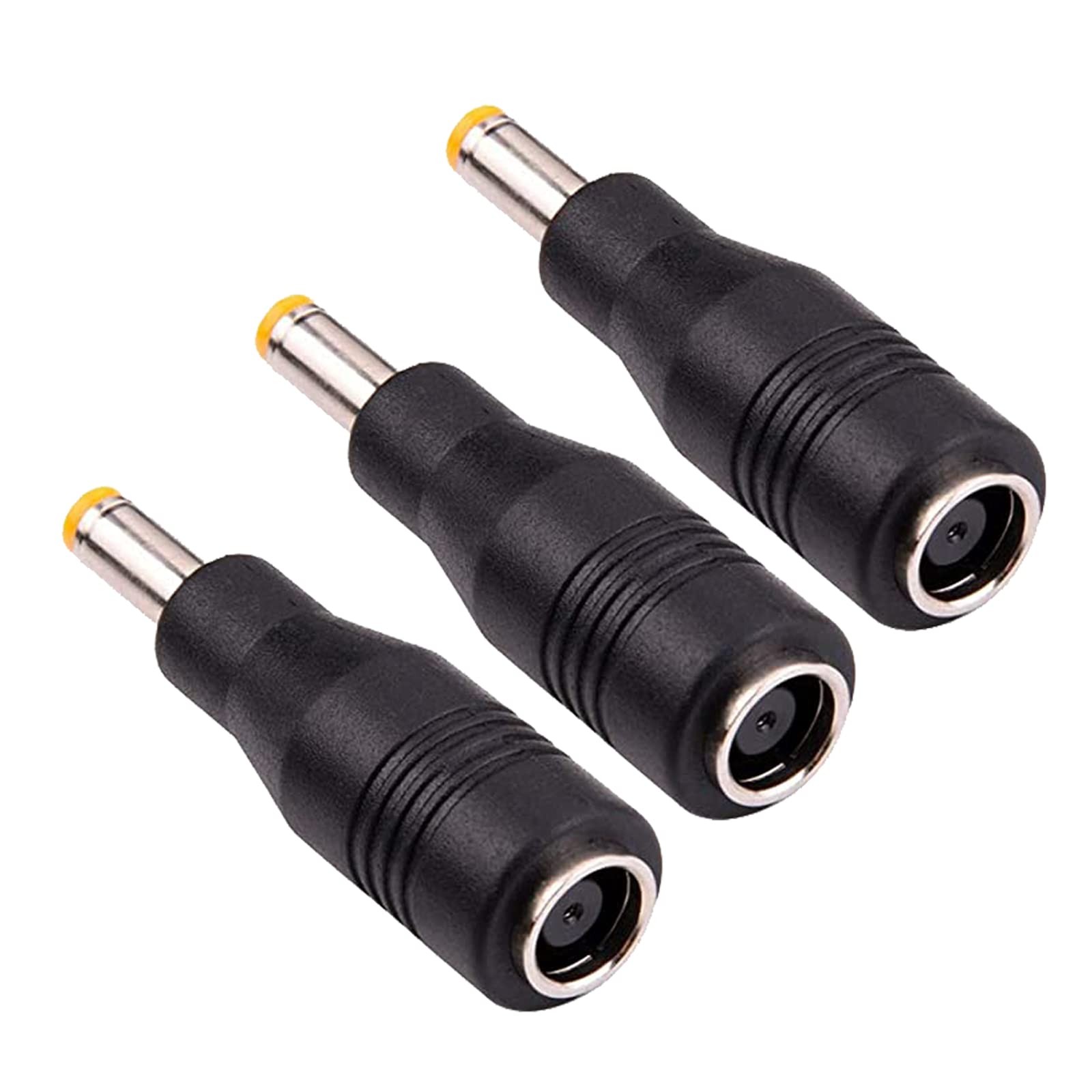 Solar Panel Adapter, DC7909 Female to DC5525 Male Connector, 8mm 3-Pack
