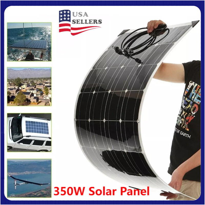 350W 18V Flexible Solar Panel Module Battery Charger Car Outdoor RV Marine