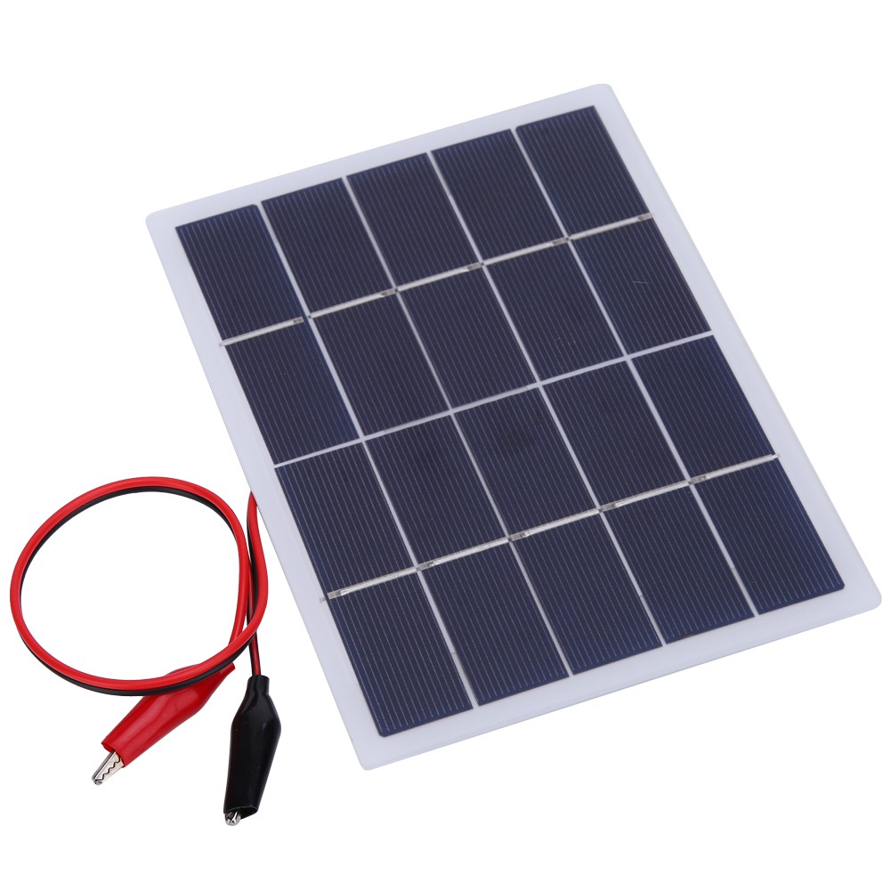 3W 5V DIY Solar Panel Laminated Board 170x130mm White