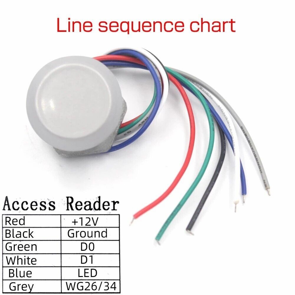 Metal Reader Card Reader For Home Improvement 12VDC/40mA Metal Waterproof 125KHz