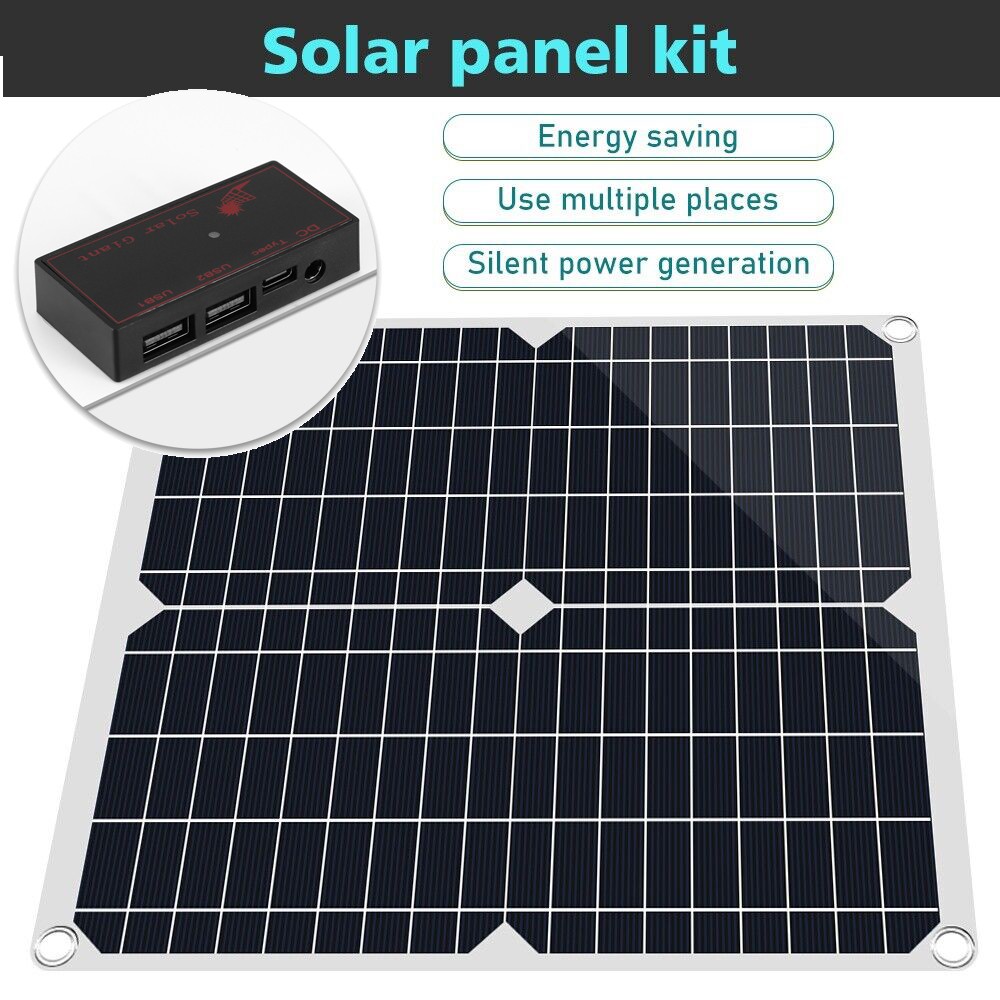 2 PACK 200W Solar Panel Kit 12V Battery Charger w/ 100A Controller Caravan Boat