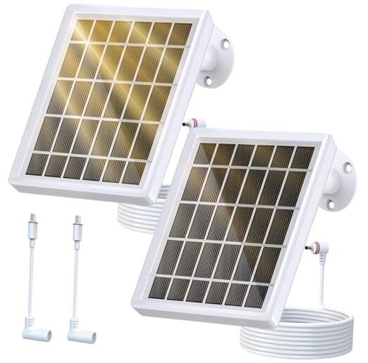 Solar Panel Charger for Ring Camera，Spotlight Cam Plus/Pro and Stick Up Cam