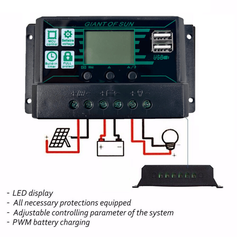 400 Watts Solar Panel Kit 100A 12V Battery Charger with Controller Caravan Boat