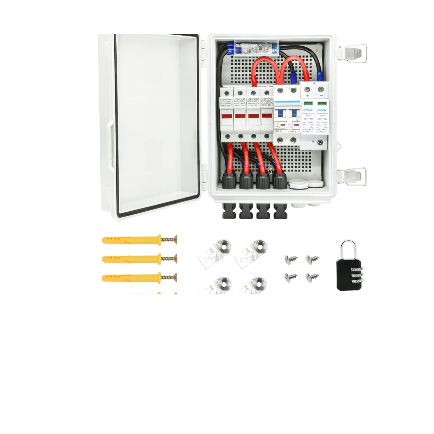 Compact 4 String Plastic Solar Combiner Box – Safe, Easy Install & Weatherproof