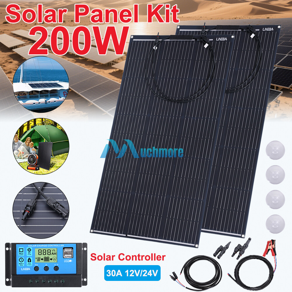 4000W Complete Solar Panel Kit Solar Power Generator 100A,110V Home Grid System