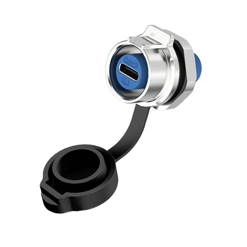 Type-C Female Socket 5A High Current Rating 1900 Mating Cycles -40C To 80C Range
