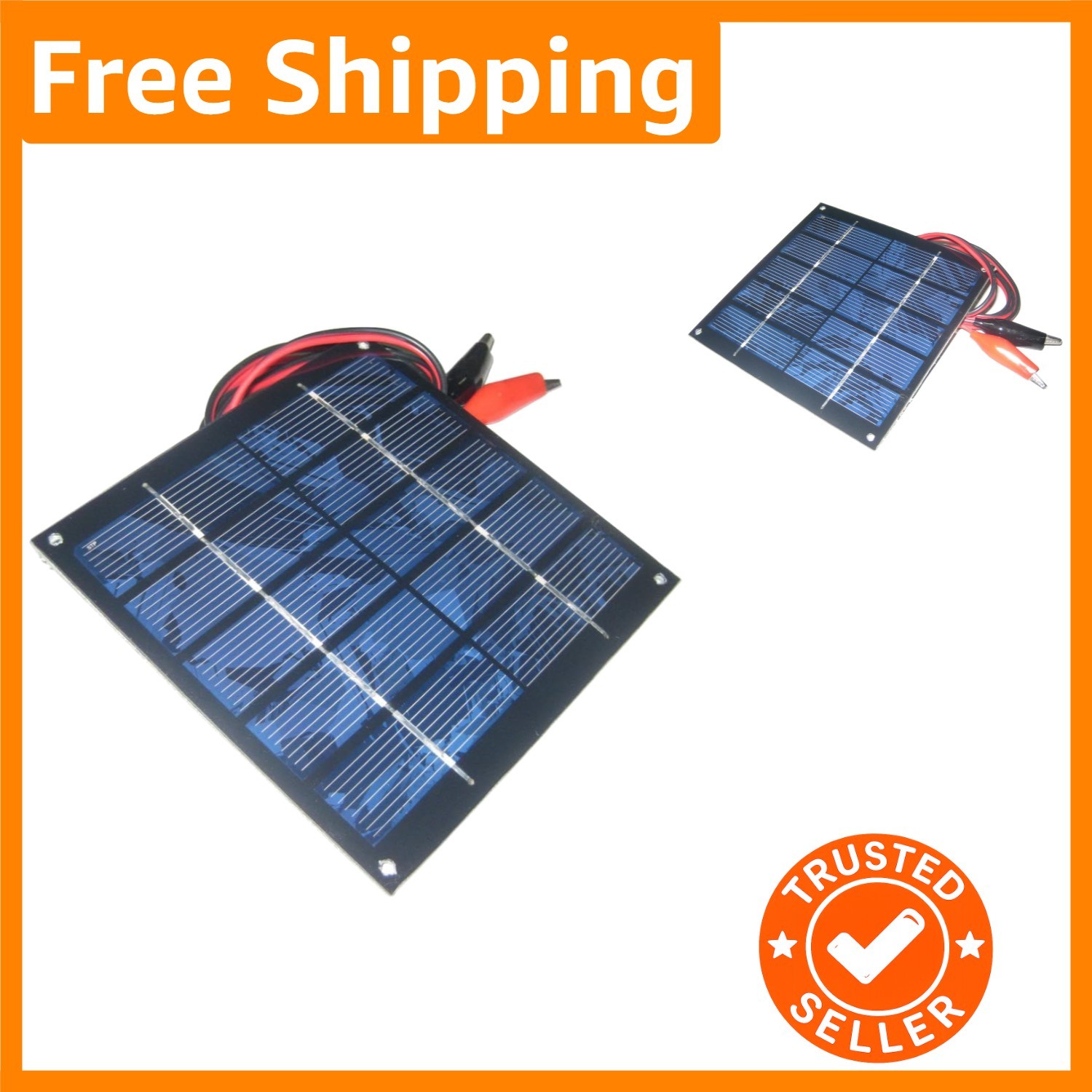 Compact 4.57″ 5V Solar Panel Module with Blocking Diode for Safe Charging