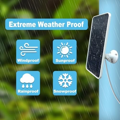 Solar Panel for Google Nest Cam Outdoor & Indoor Battery, 3 Pack