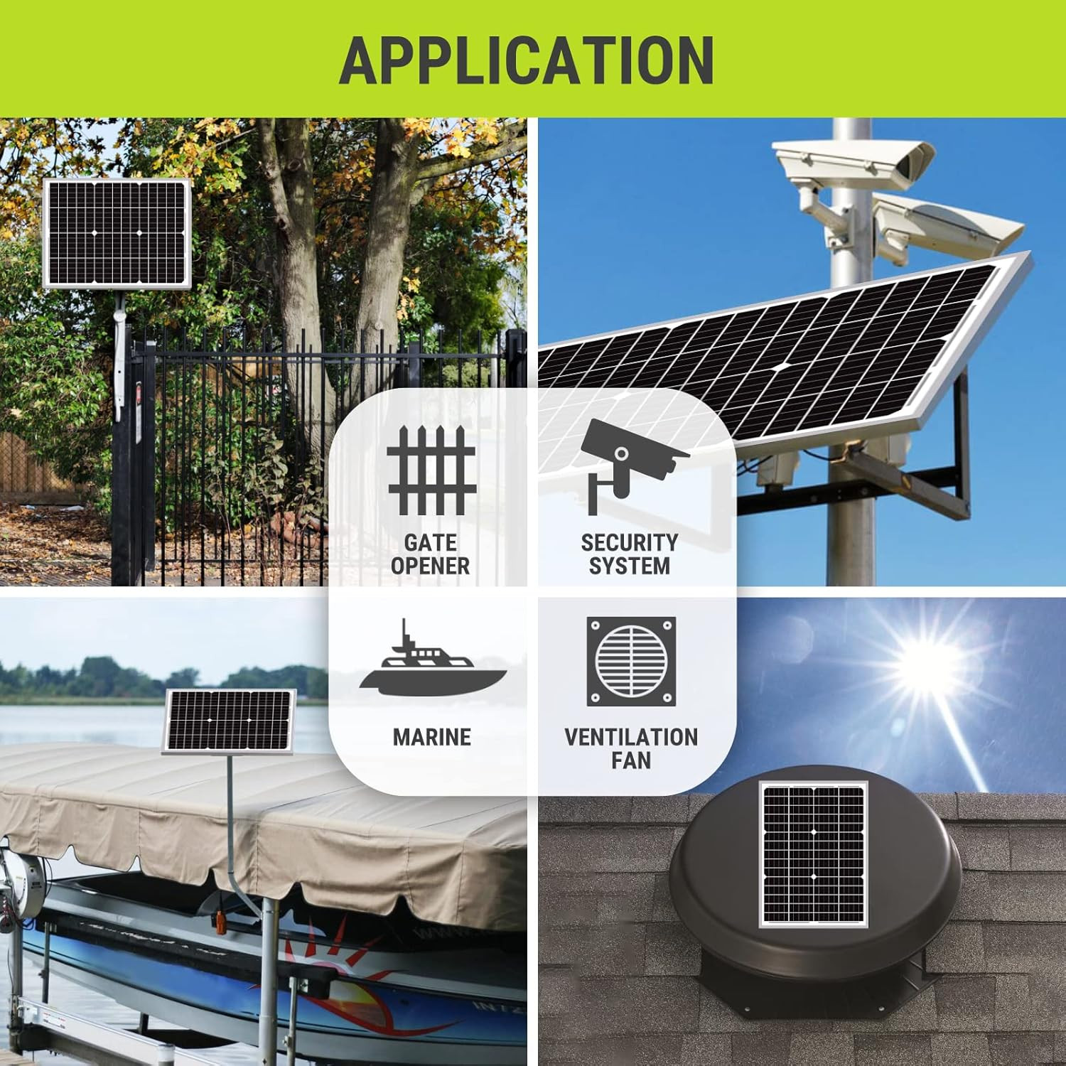 30W 24V Waterproof Solar Panel Kit for Boats, RVs, Cars, and Motorcycles