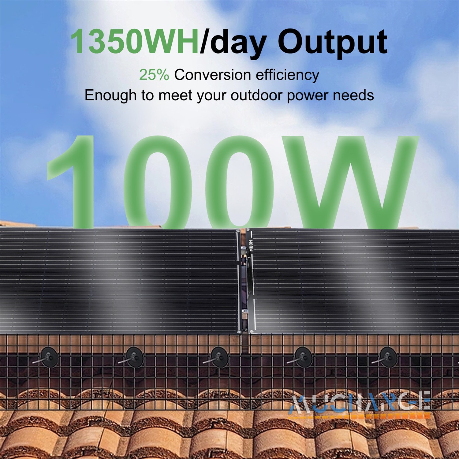 400W Flexible Solar Panel Mono Solar Power for Home Boat Car RV Battery Charge