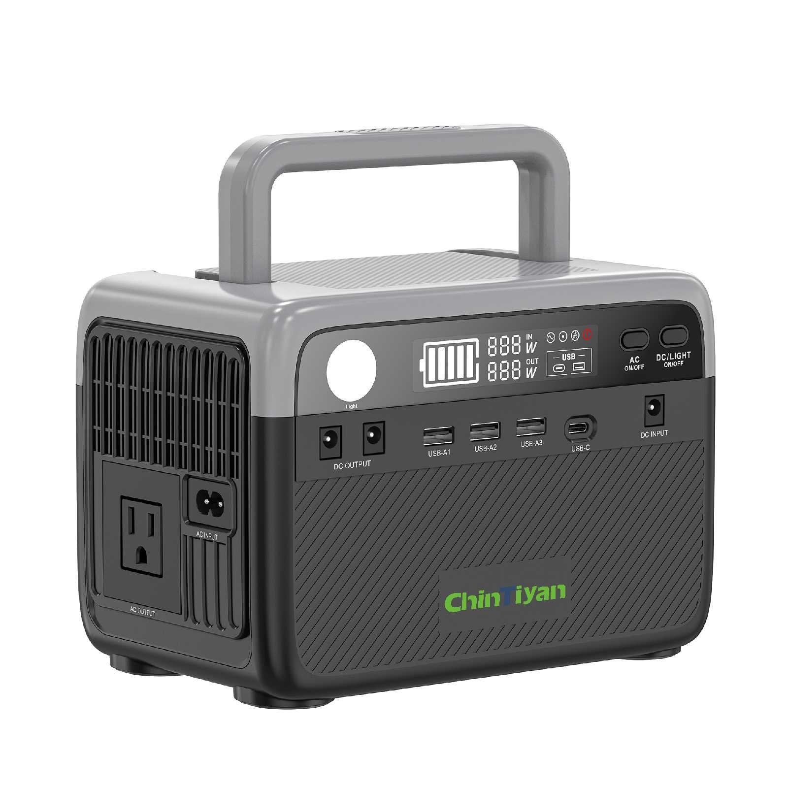 QT-BP030D 300W 230.4Wh LiFePO4 Solar Generator Portable Power Station