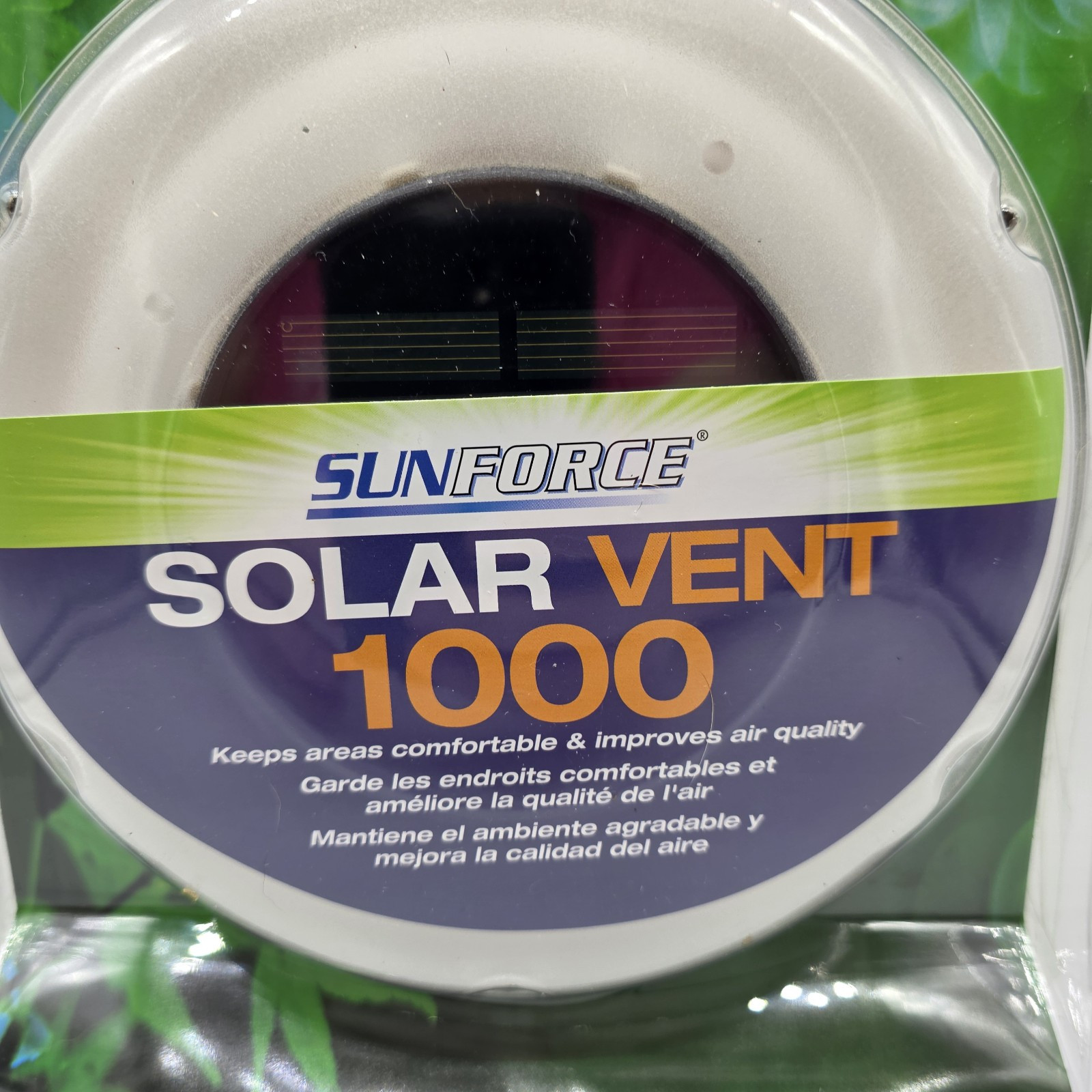 Sunforce Solar Vent 1000 For Campers Boats Greenhouse Port-a-potty Solar RV