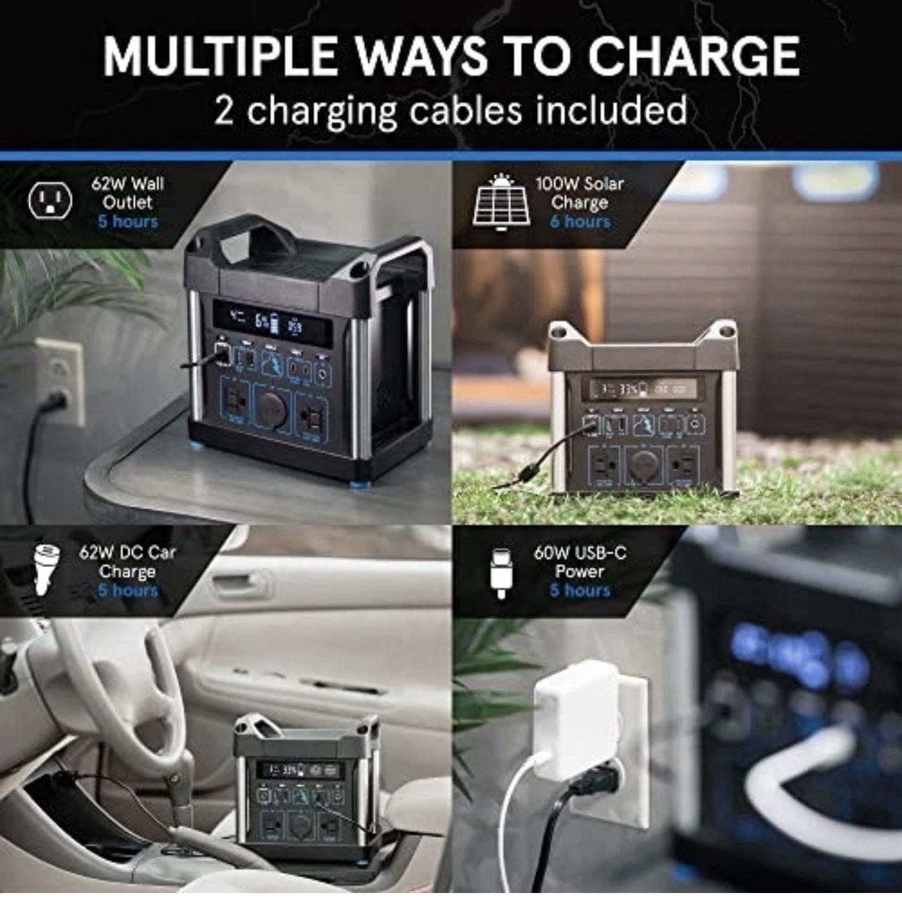 POWER RIDGE X-300 POWER STATION: PORTABLE 296WH LITHIUM-ION BATTERY GENERATOR