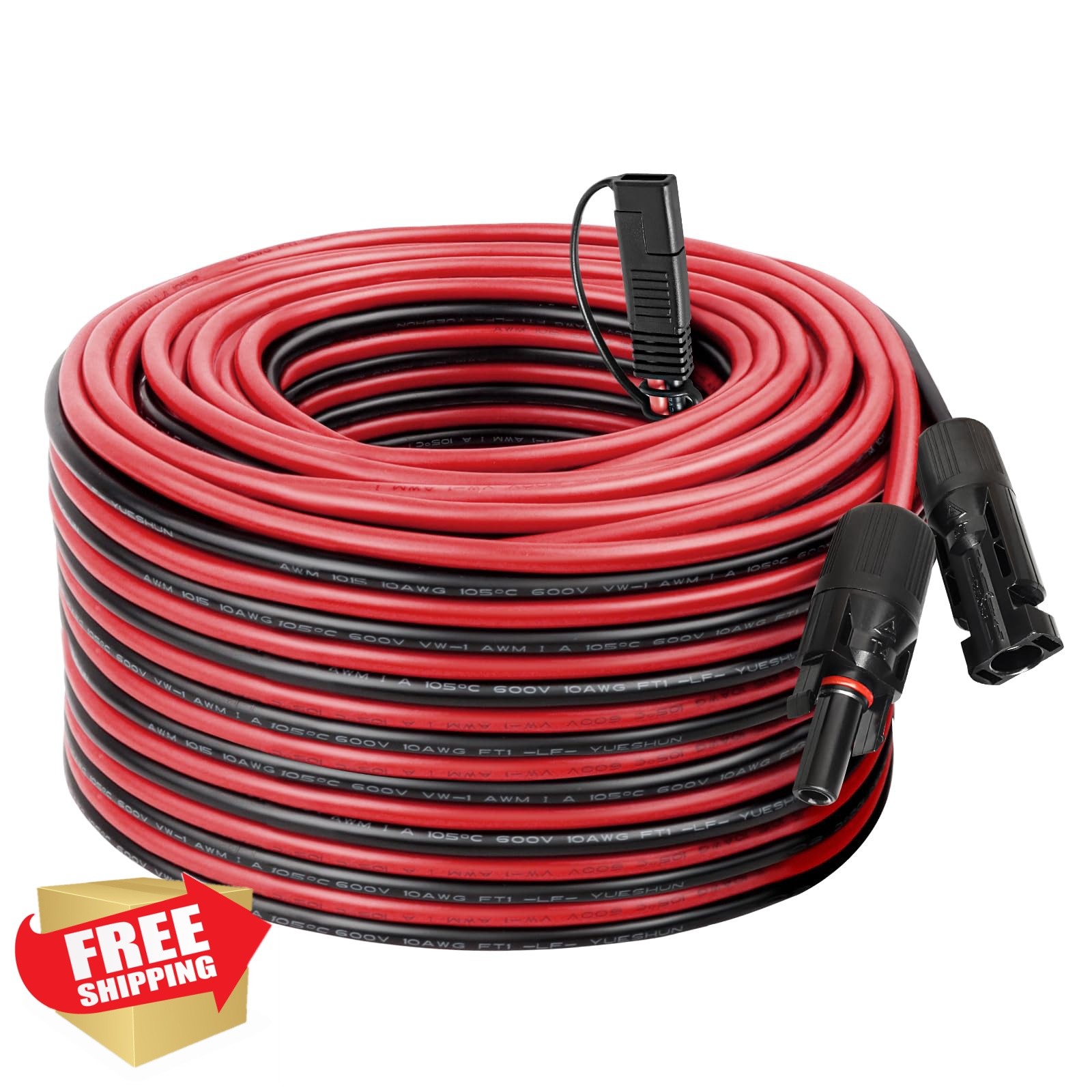 MOOKEERF 75FT Solar Panel SAE Adapter Cable