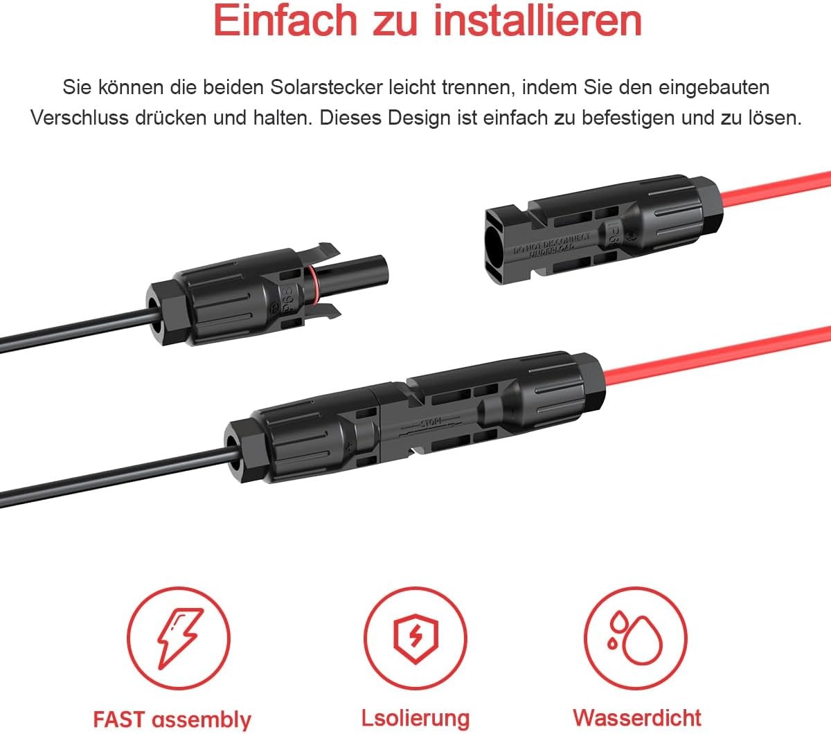 16 AWG XT60 Female to Solar Connector Solar Panel Extension Charging Cable