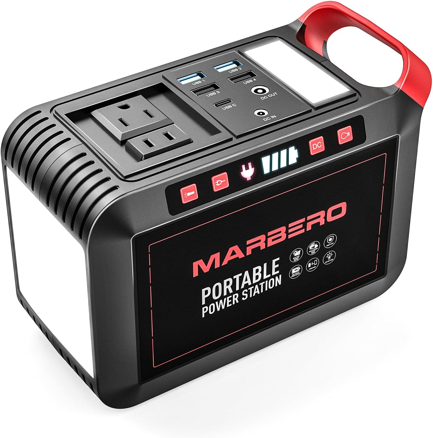 Portable Power Station 88Wh Camping Lithium Battery Solar Generator Fast Chargin