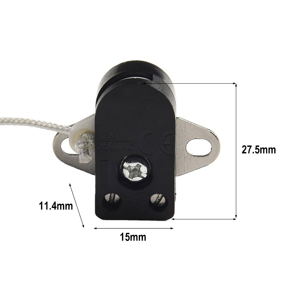 Pull Rope Switch for Lighting Fixtures 250V 2A Rotating Pull Cord Switch