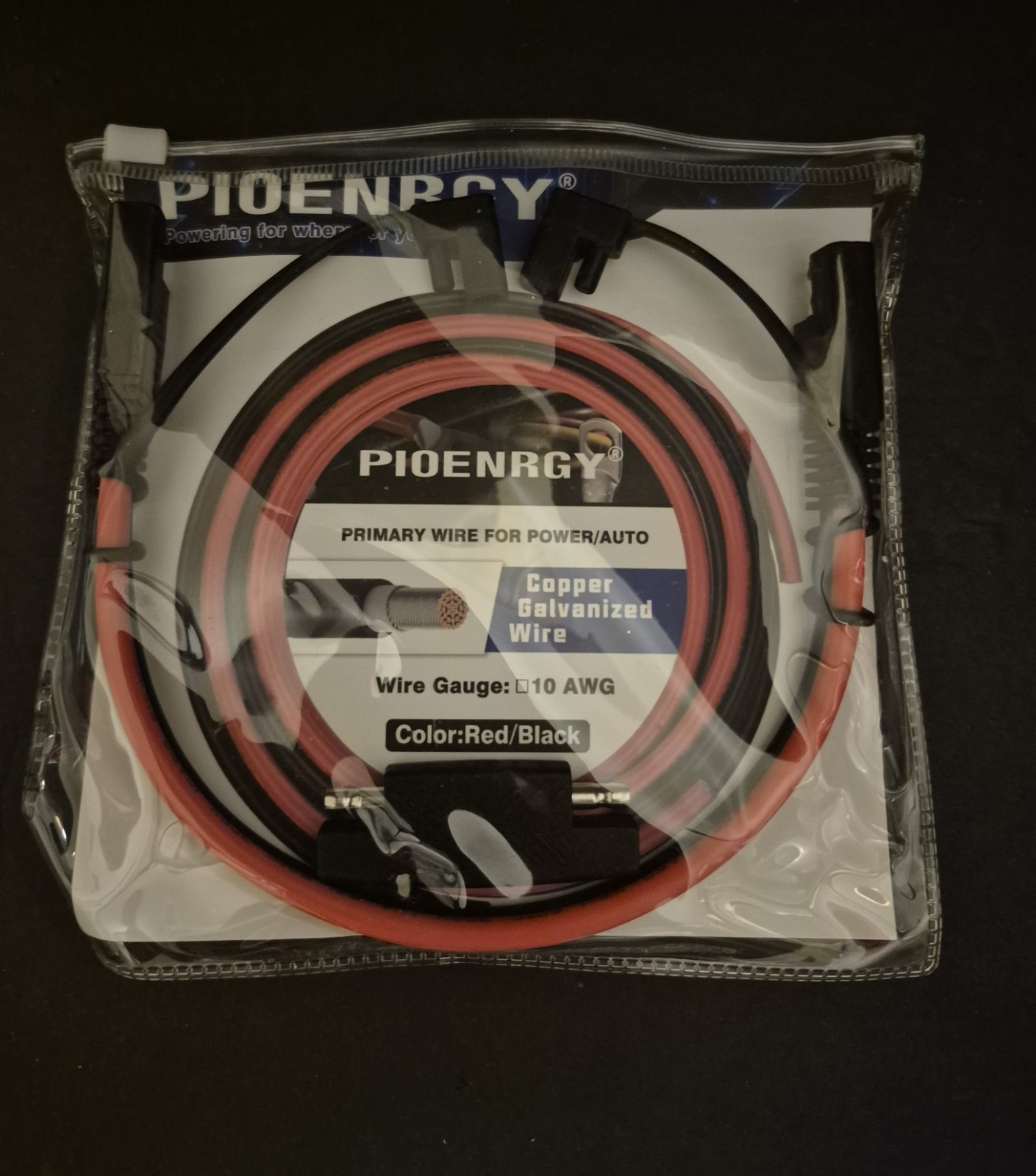 SAE Extension Cable 10AWG 1 FT Quick Disconnect Wire Harness with SAE Adapter